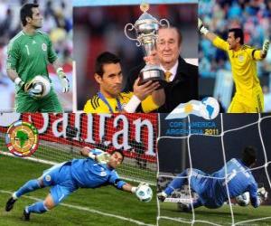 yapboz En iyi kaleci Justo Villar Copa America 2011